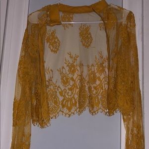 See though lace jacket